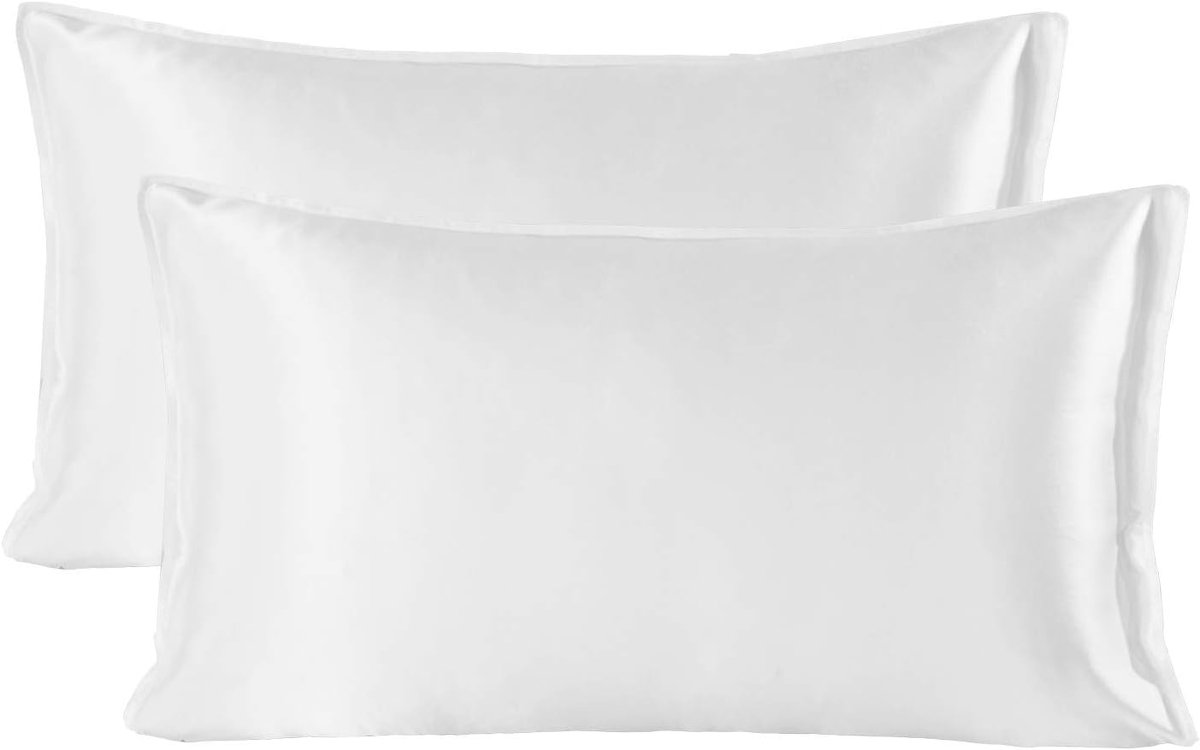 Satin Kussensloop 50x75 cm - 100% Natuurlijke Zijde - Set van 2 - Goed voor Haar en Huid - ShopVlot