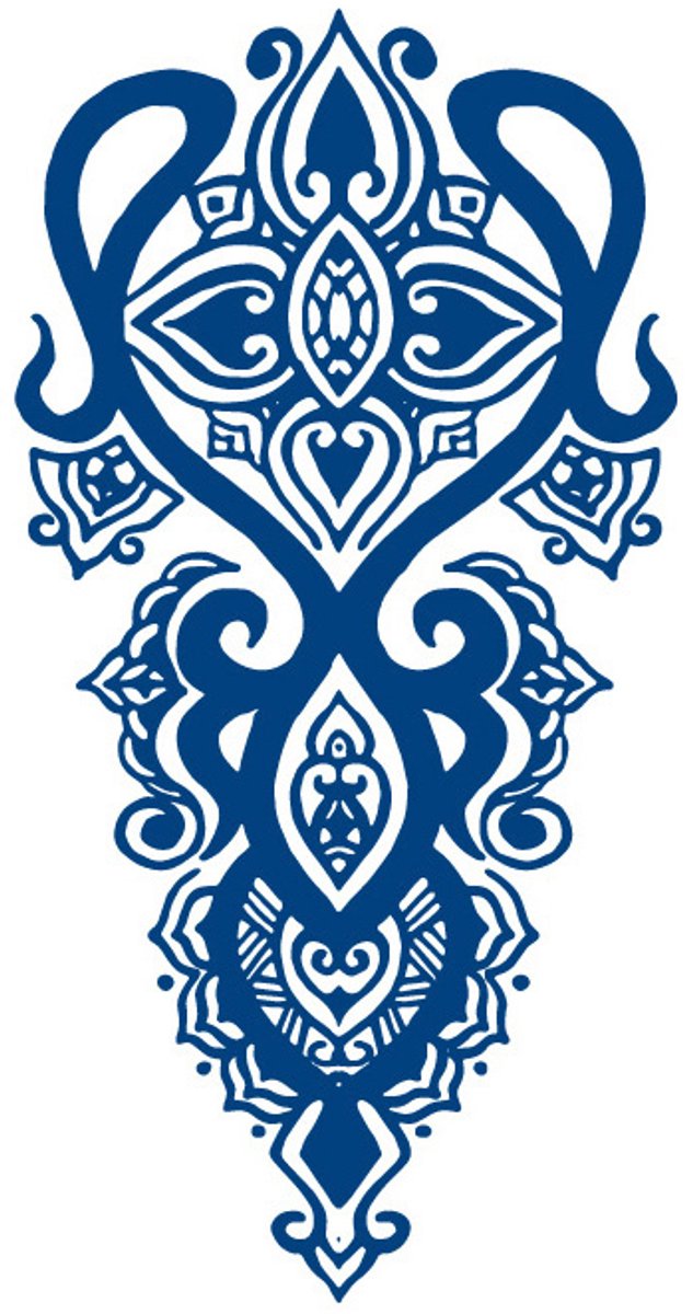 Tijdelijke tattoo Mandala spiritueel 2 weken