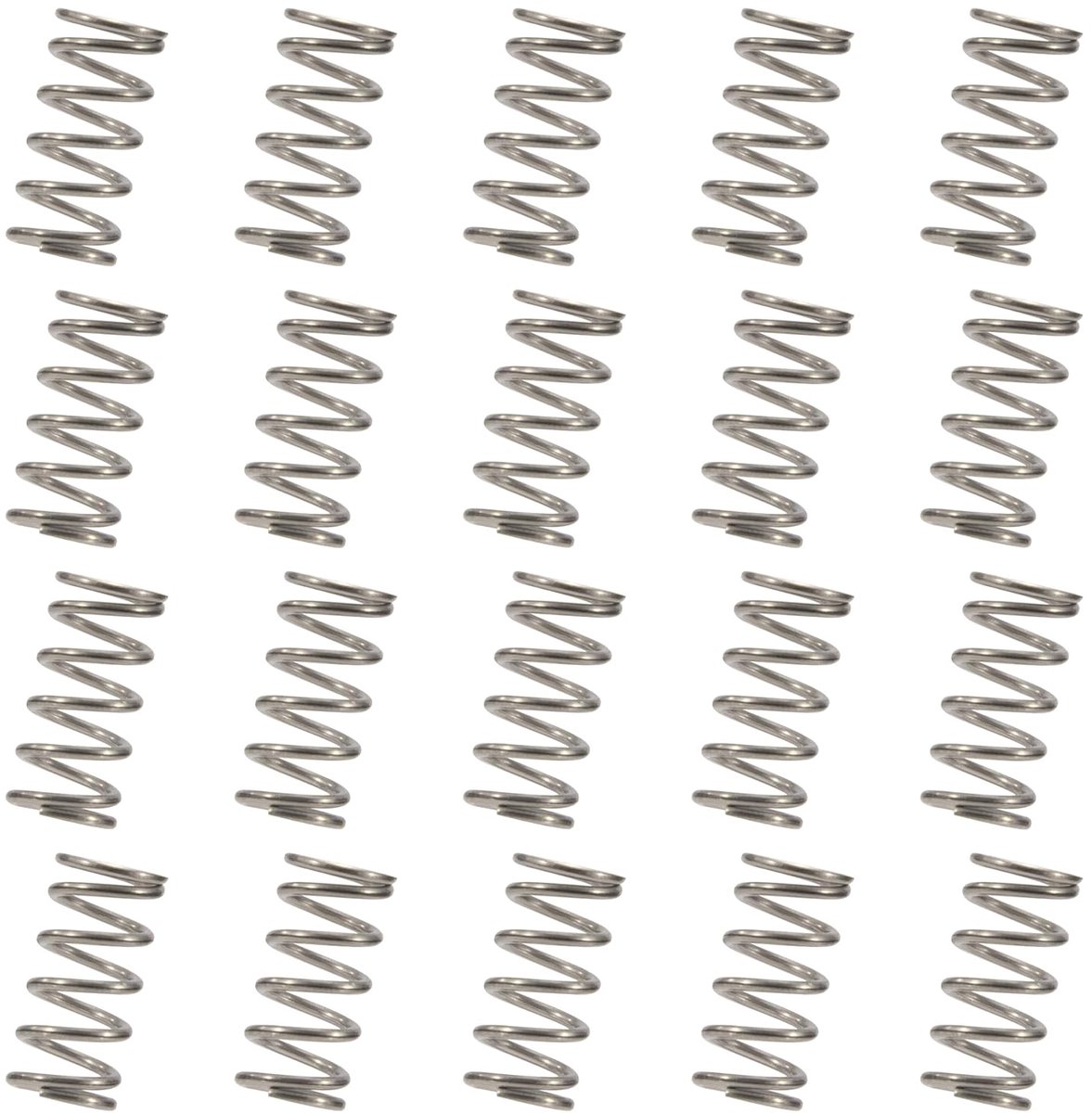 Compressieveer 20 mm - RVS veer 1,2 mm draad - Duurzaam en corrosiebestendig - Ideaal voor technische toepassingen - ShopVlot
