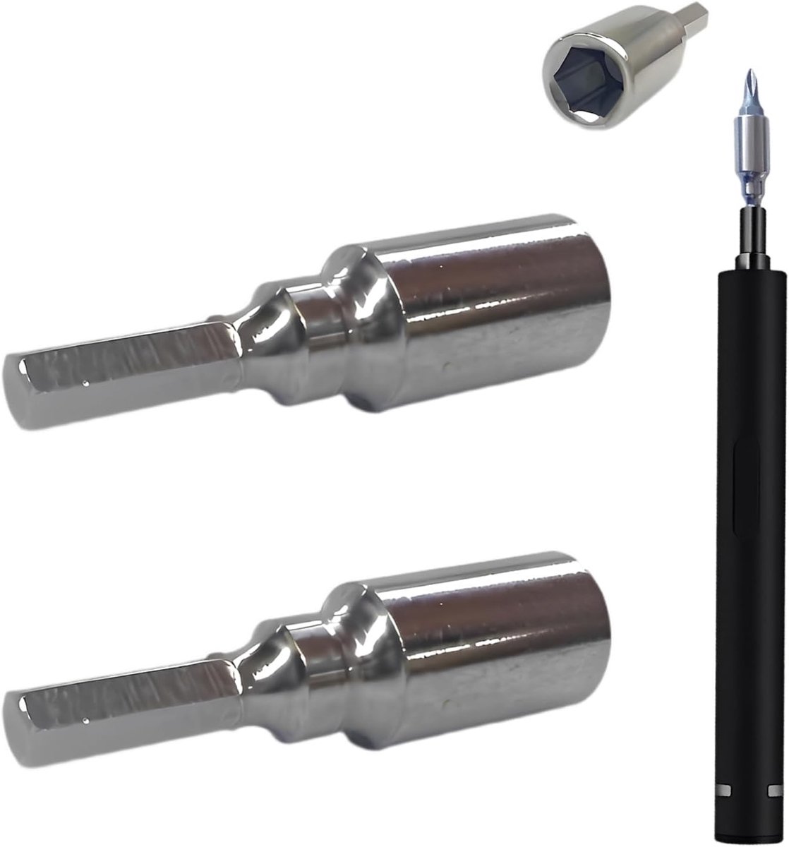 zeskantbitadapters 4 mm naar 6,35 mm - magnetisch - 2 stuks - converter voor schroevendraaiers - ShopVlot