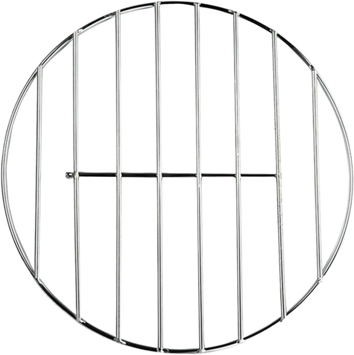 Grillrek Roestvrijstaal Bakrek Keuken Buiten Koken Uniforme Warmteverdeling 30 cm Diameter Zilverkleurig