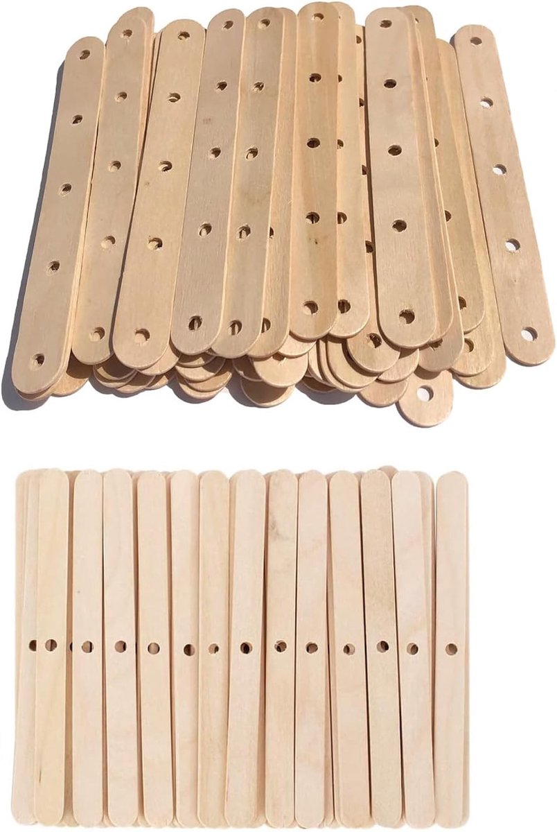 Kaars lont houders - Centreer apparaat - Kaarsen maken - Kwaliteitsvol hout - 100 stuks - 