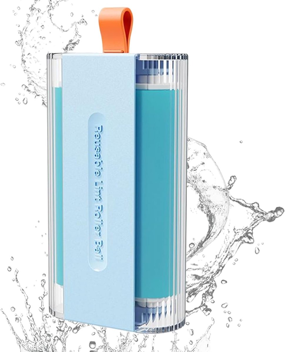 Pluisroller - Haarverwijderaar - Kleding Reinigen - Herbruikbaar & Wasbaar - 11.95 cm - Blauw