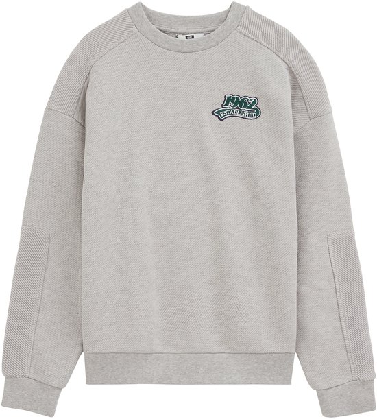 WE Fashion Jongens sweater met structuur en embroidery