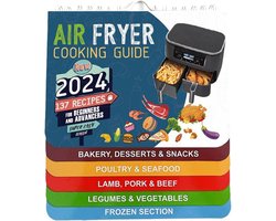 Magnetische Kookgids - Airfryer Boekje - Makkelijk Koken - 137 Recepten - 21 x 18.5 cm - Uniek