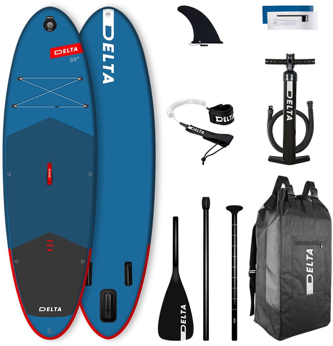Delta opblaasbaar stand up paddle board (sup) en kajak – 305 x 81 x 15 cm – allround – compleet pakket