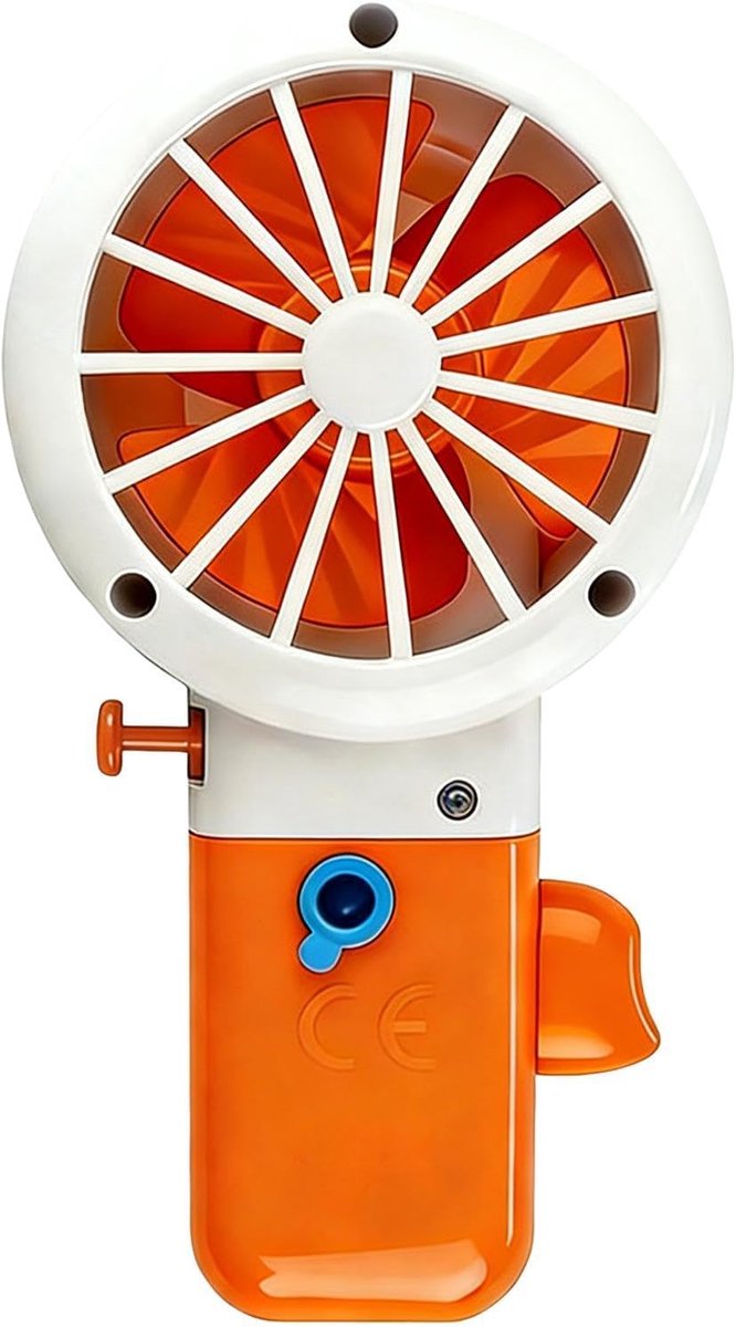 Water Squirter Speelgoed - Sproeier Ventilator - Buiten Spelen - Dubbele Functie - 15 x 8 x 5 cm - Oranje