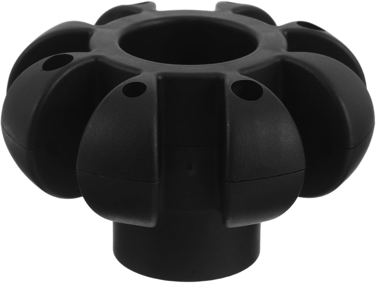 Parasol Onderdeel - Verbindingsstuk Baleinen - Reparatie Buitenruimte - Robuuste Ribsteun - 10 x 10 x 6 cm - Zwart