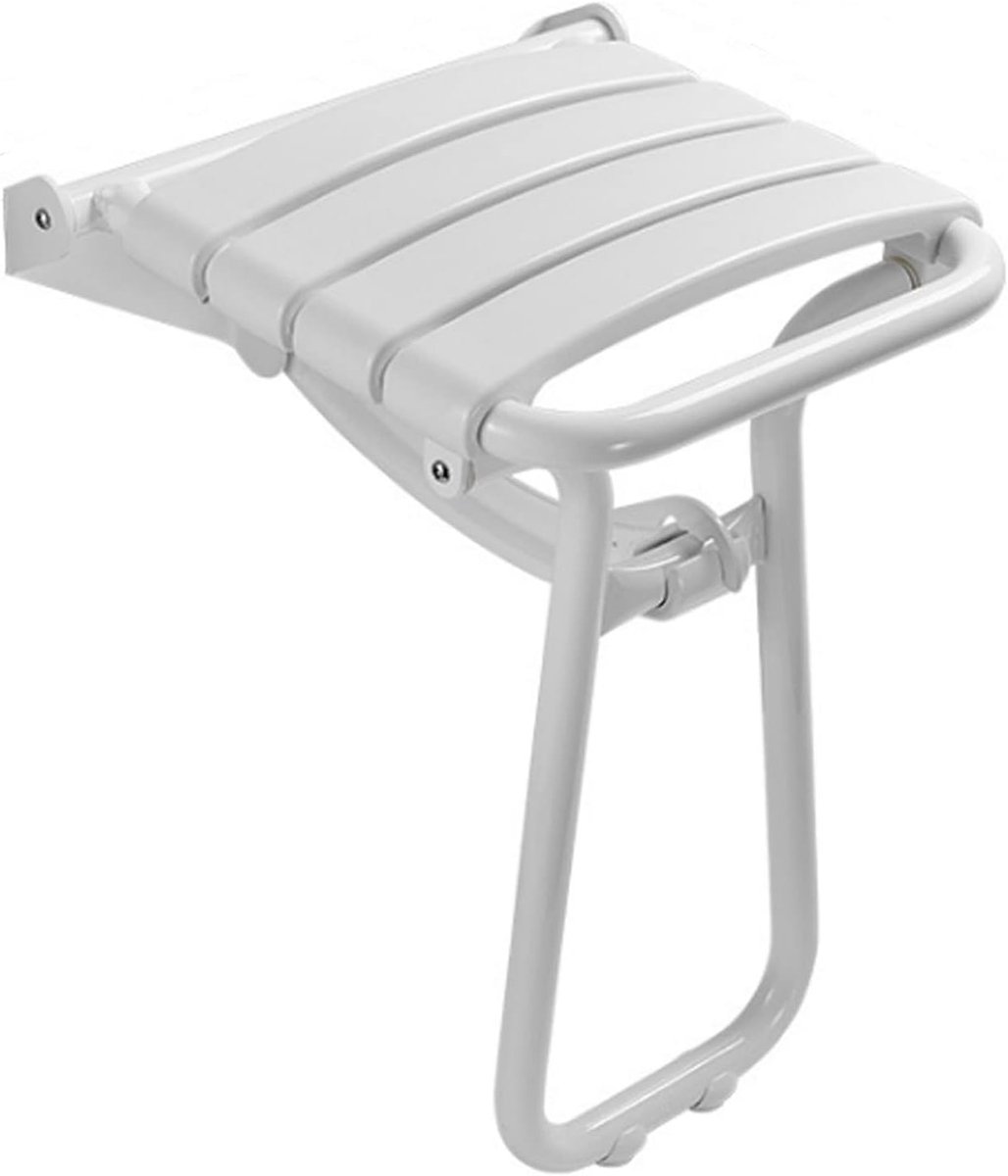 Vouwbare Douchezit - Wandmontage Zitkruk - Veilig Douchen - Ruimtebesparend Ontwerp - 300kg Draagkracht - Wit