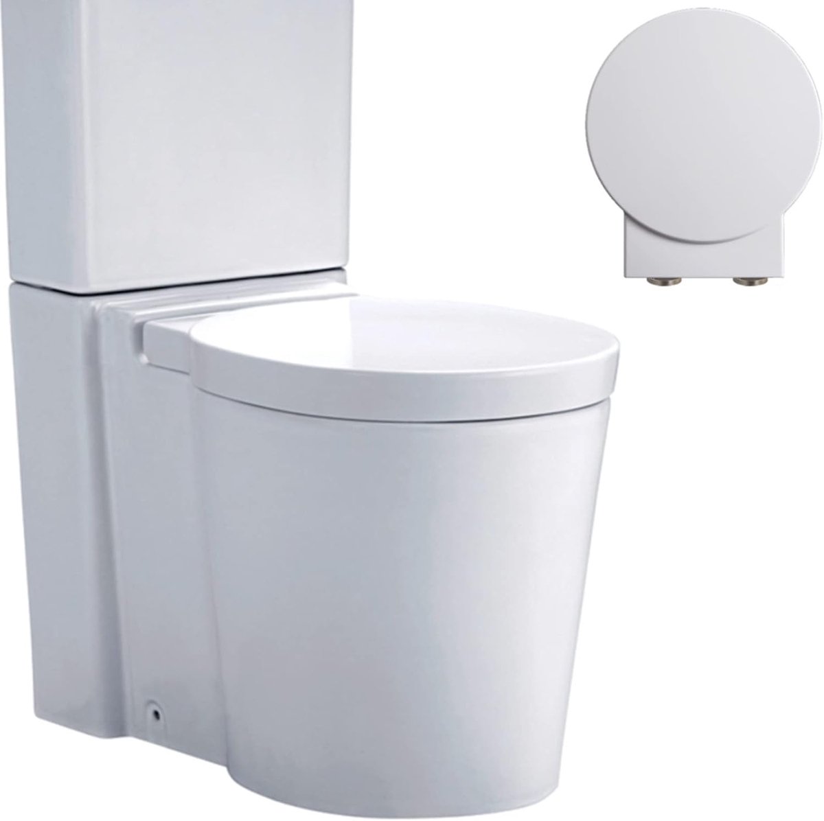 Ronde WC-bril - WC-deksel - Badkamer Upgrade - Softclose Mechanisme - Standaard Maat - Wit