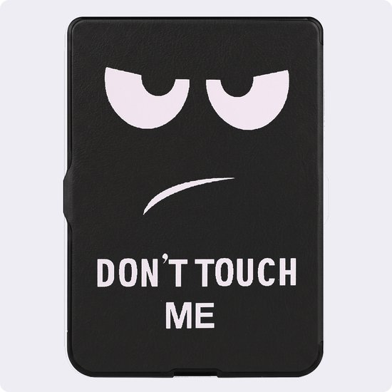 Hoes Geschikt voor Kobo Nia - Luxe E-reader Trifold Case - Bescherm Hoesje Book Cover - Don't Touch Me — afbeelding 5