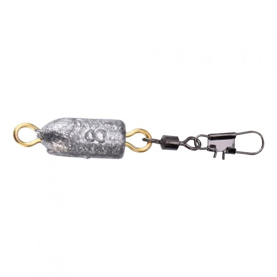 Dailygoods- Vislood 5 Stuks 8g - Gewichten/Sinkers - Interlock Snap - Connector - Zoetwater/Zoutwater - Hengelsport - Hengelsportgewichten van Dailygoods — afbeelding 3