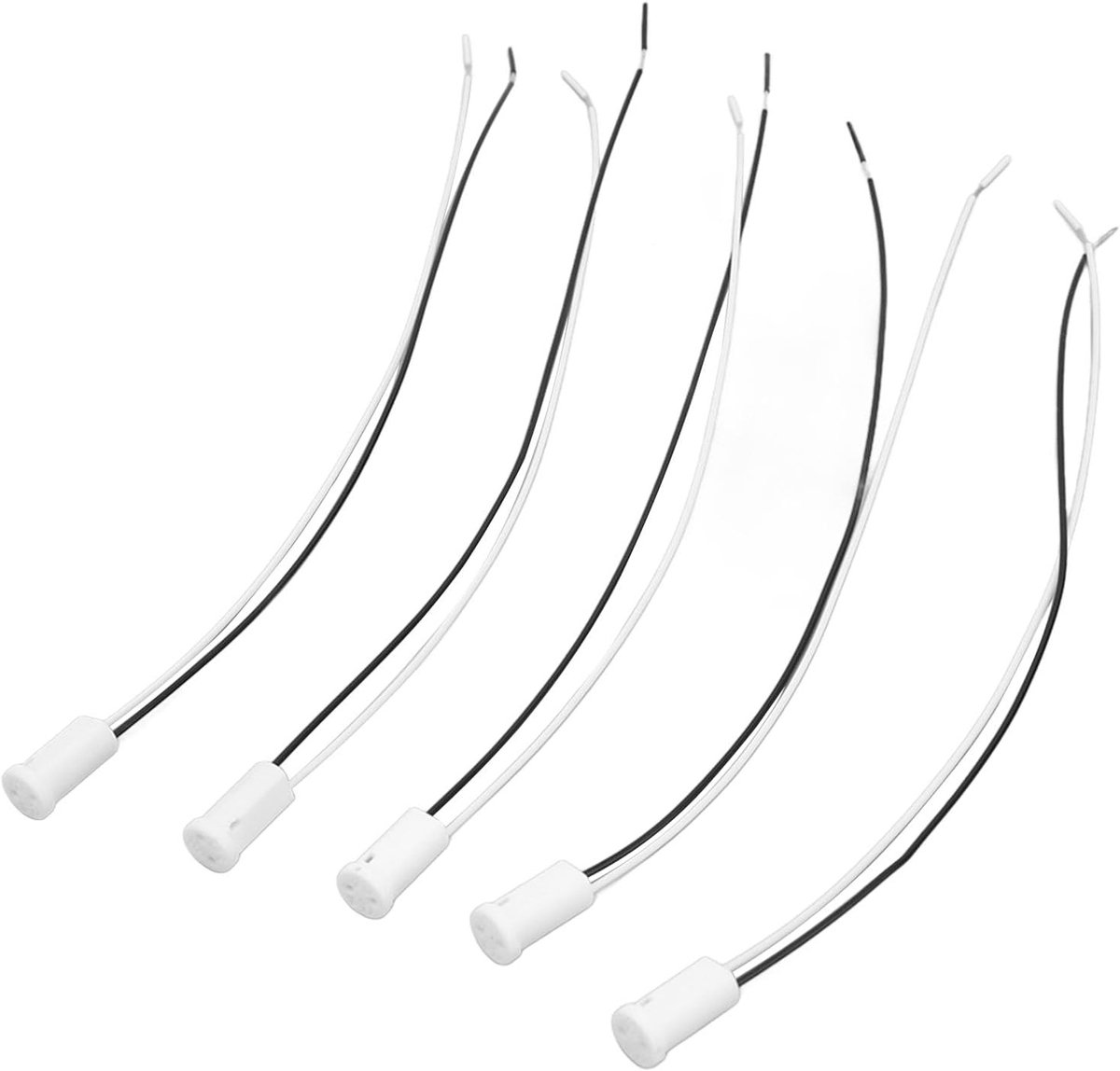Keramische Lampenfitting 24V 5A Warmtebestendig voor Halogeen en LED Lampen, Perfect voor Laagspanning Verlichtingssystemen
