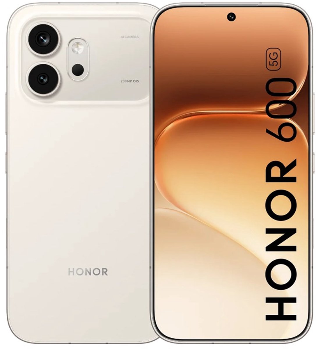 HONOR 600 Smartphone 5G 256GB Goudwit 6.57 inch AMOLED 200MP IP68