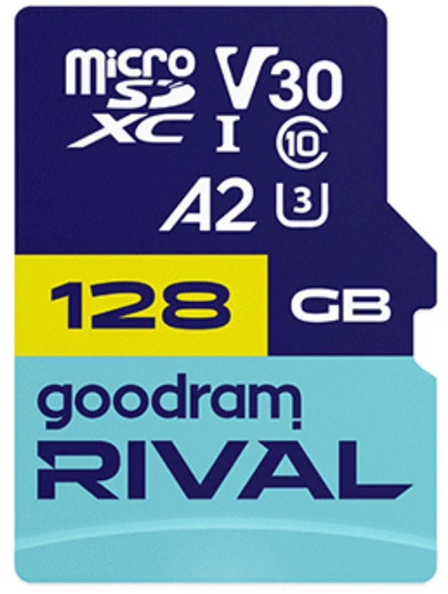 GOODRAM - microSDXC 128GB - Geheugenkaart - Snelheid V30 - A2 UHS-I U3