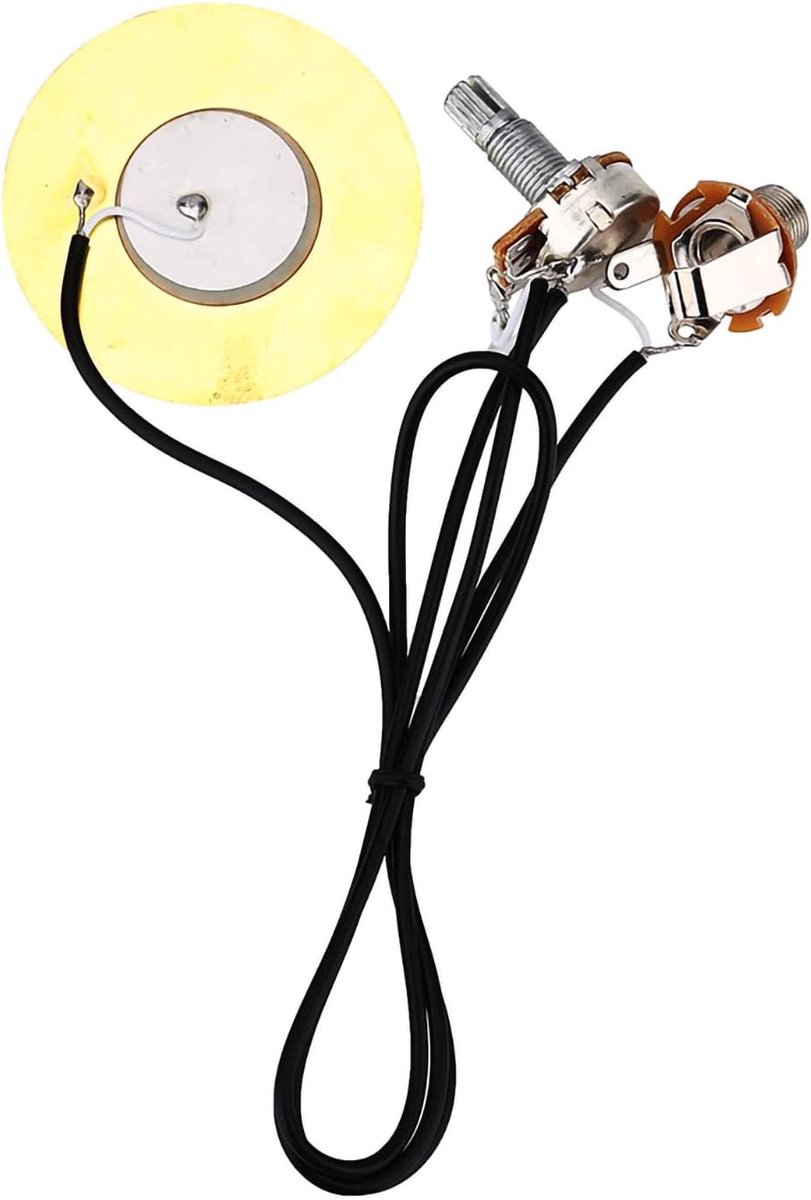 50mm Piezo Transducer voor Akoestische Gitaar met Voorbedrade Versterker en Accessoires voor Muziekinstrumenten