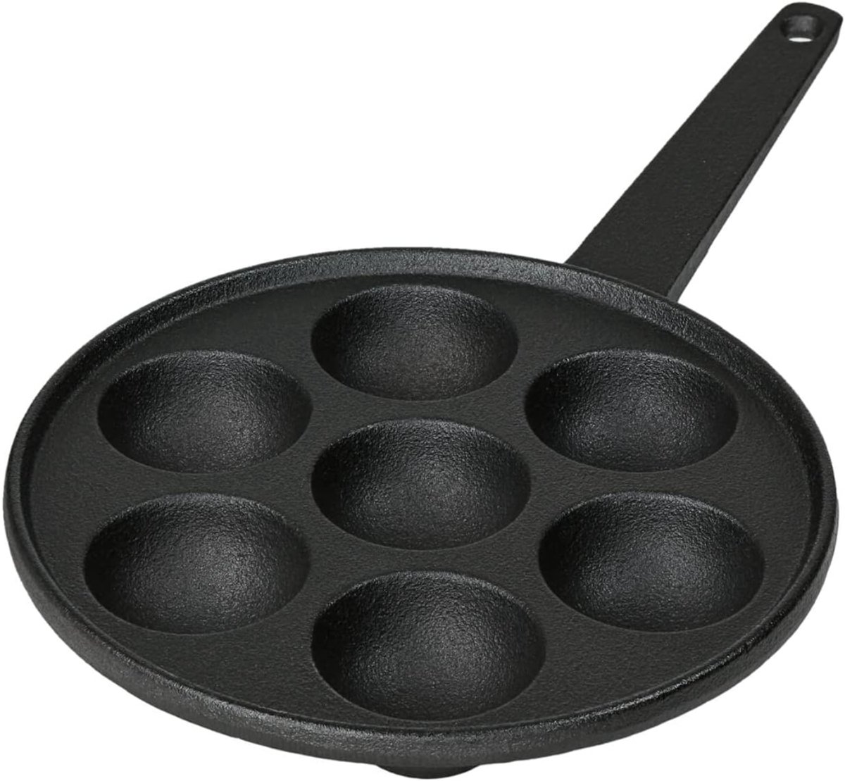 QORA® Poffertjespan - Poffertjespannen - Zwart - 20cm x 20cm x 3cm