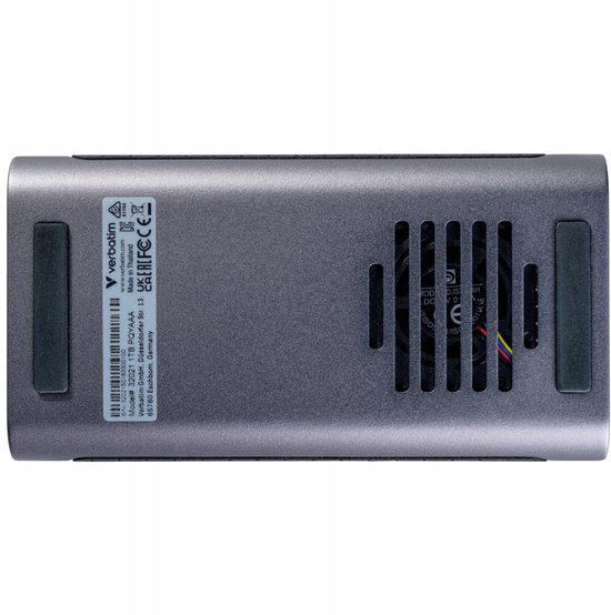Verbatim TurboMetal Serie - Externe SSD - 2TB - USB4 Type-C - Grijs van Verbatim — afbeelding 2