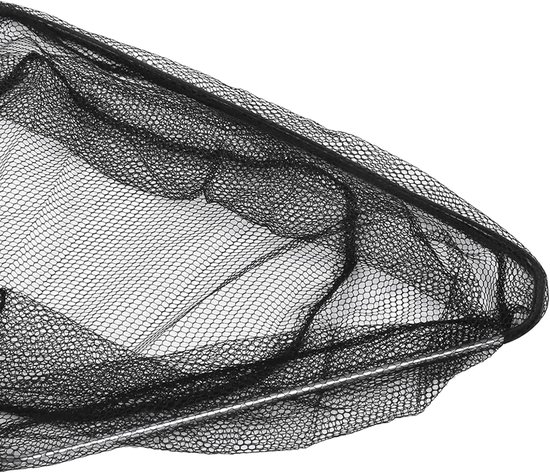 Driehoekig Visschepnet - Opvouwbaar Net - Vissen en Loslaten - Telescopische Aluminium Steel - Tot 150 cm - Zwart — afbeelding 5