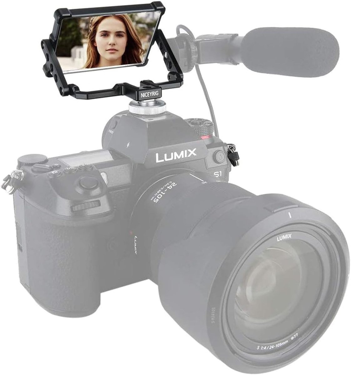 Vouwbare Spiegel Selfie Camera voor Sony A6000, A6300, A6600, A6400, A7III, A7II, Fuji XT2, XT3, XT4, XT20, XT30 en Canon 5D - Ideaal voor Vloggen en Fotografie
