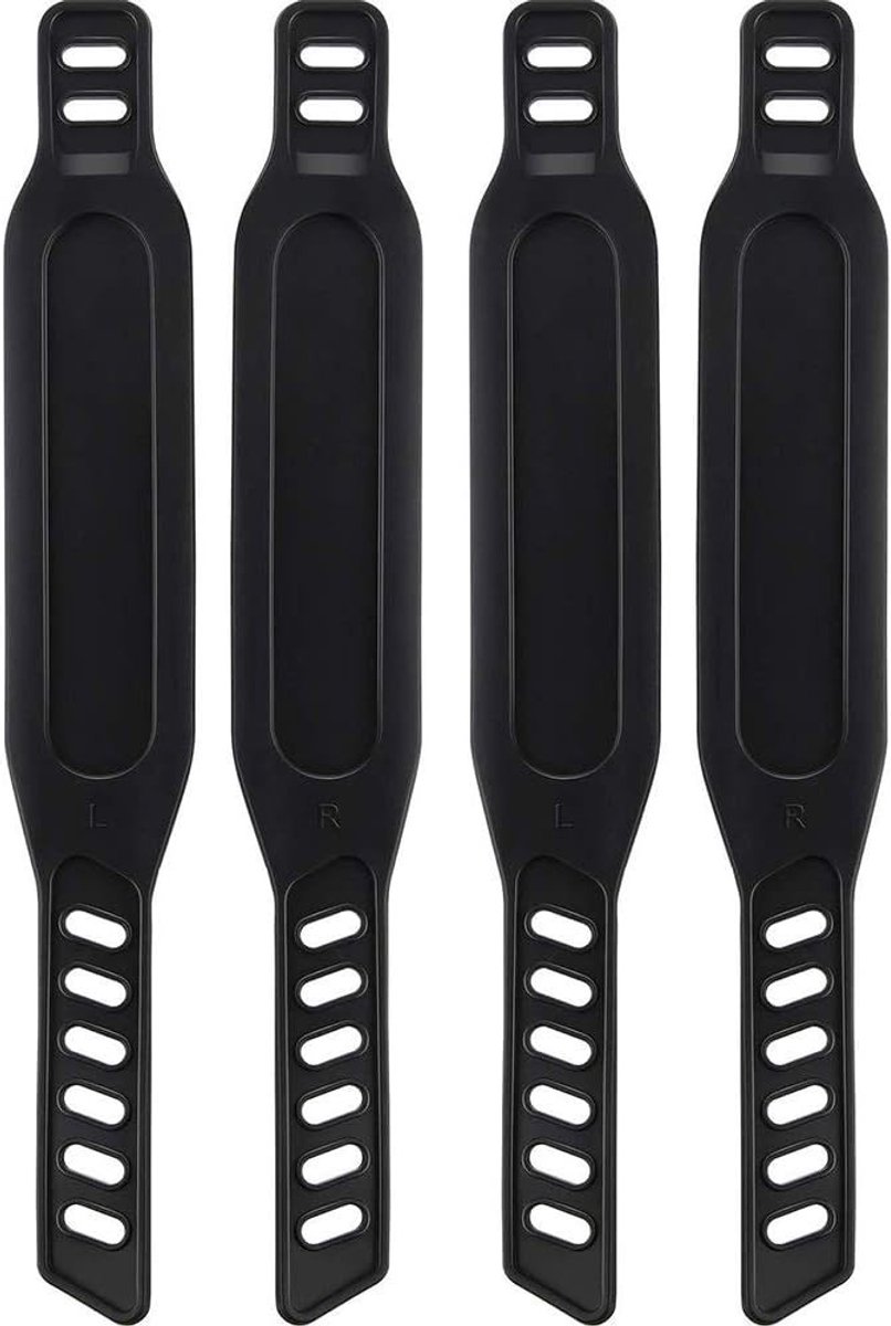 Verstelbare Rubber Pedal Straps voor Fietsen, Universele Pedalen voor Sport en Gym, 2 Paar, Zwart, Ideaal voor Thuisgebruik en Fitness