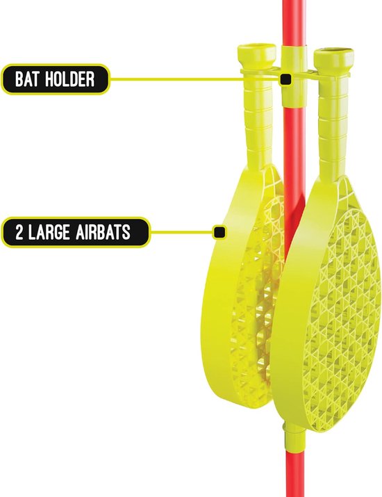 Klassiek Swingball Spel - Balsport spel - Buiten spelen - Real Tennis Bal - Standaard set - Rood Geel — afbeelding 5