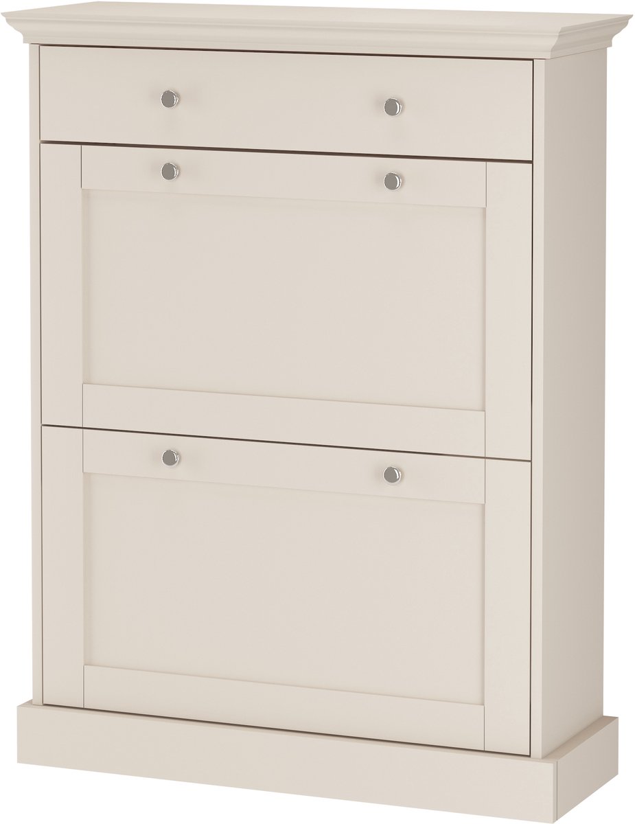 Binz-Schoenendoos met 2 kleppen en 1 lade van kasjmier