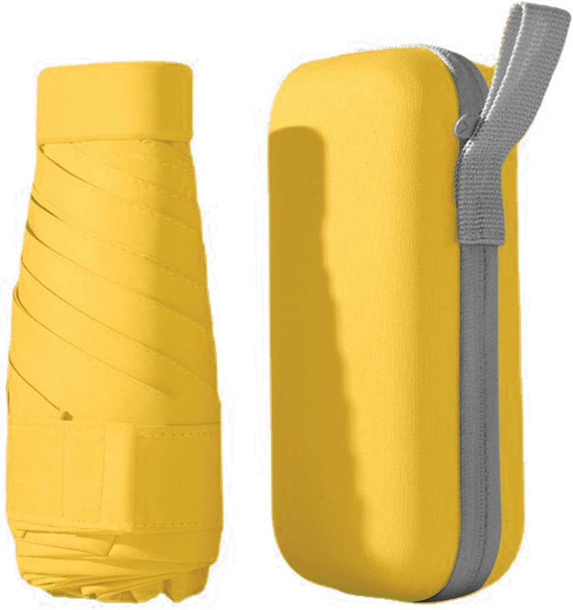 Compact Umbrella, 6 Ribs, Storm-Resistant, Small Pocket Umbrella, Windproof, UV Protection, Ultralight, Foldable - ShopVlot