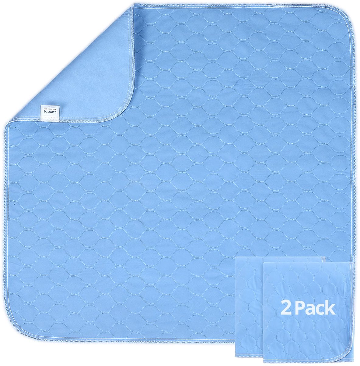 SnelShoppen - Wasbare Incontinentie-onderlegger 86 x 92 cm, Waterdichte Onderlegger voor Volwassenen, Kinderen en Huisdieren, Herbruikbare Onderlegger