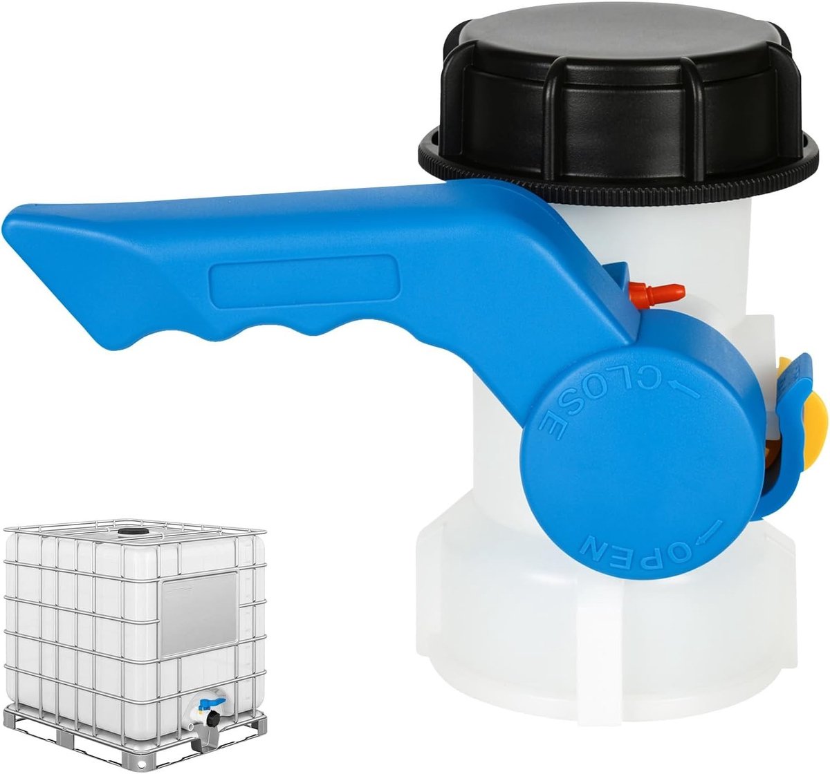 4 Stuks Slangkoppelingen met Regelventiel, Tuinslangaansluiting 1/2 Inch, Koppeling met Afsluitkraan voor Efficiënte Waterregeling en Stoppen van Waterstroom