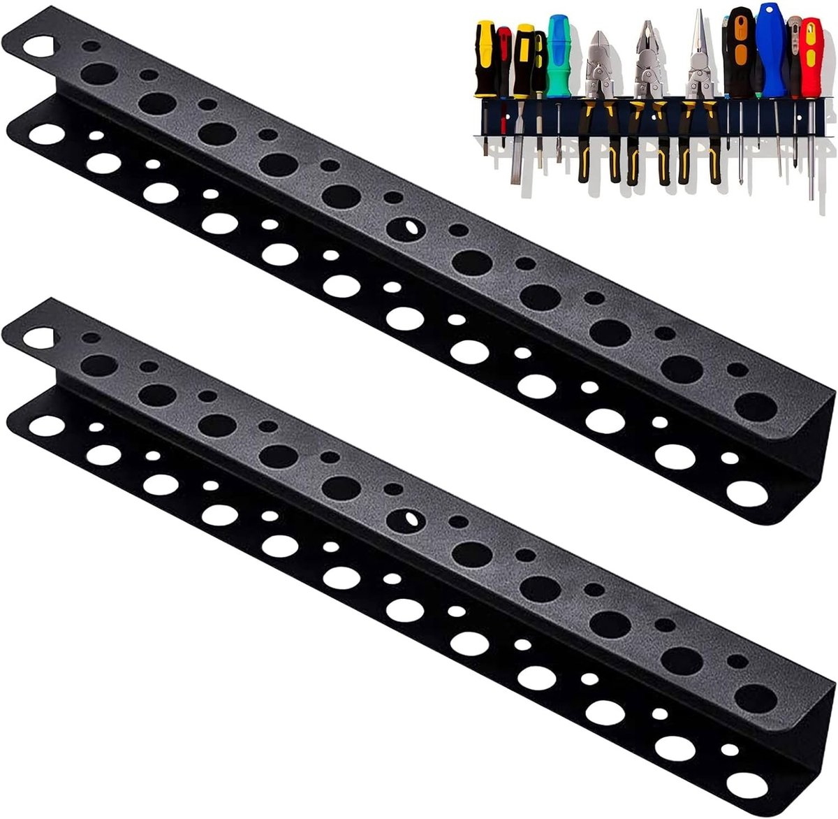 Set van 2 Handgereedschap Organizers voor Schroevendraaiers, Pijpsleutels en Tangensorteeroplossingen