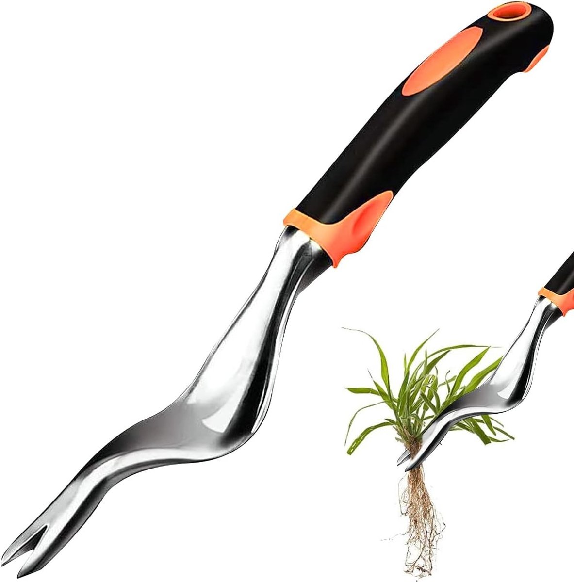 Handmatige Onkruidverwijderaar met 29 cm Lange Vork voor Diepe Wortels – Ideaal voor Dandelions en Tuinonderhoud