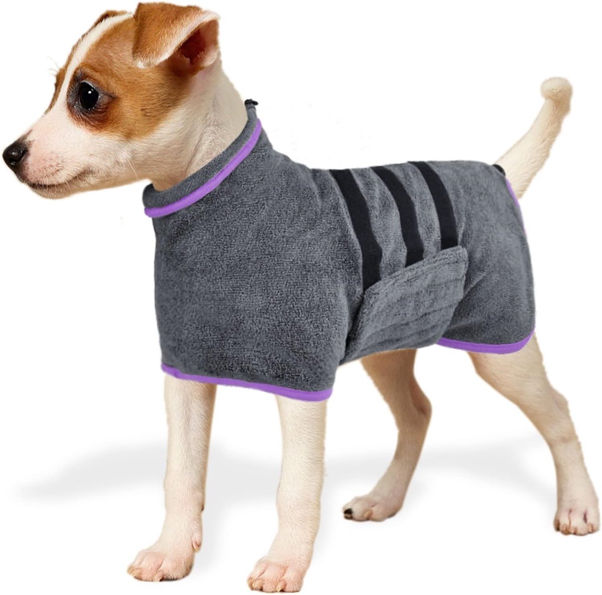 Hondenbadcape van microvezel voor snel drogen, comfortabel en ademend, ideaal voor natte honden