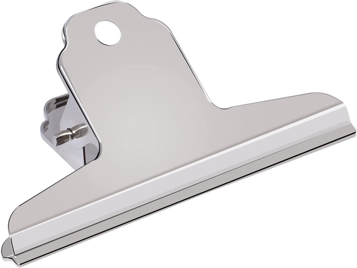 Grote Binder Clips Set van 12 Stuks, 160mm Metalen Klemmen voor Documenten, Sterke Bulldog Clips voor Papieren en Bestanden