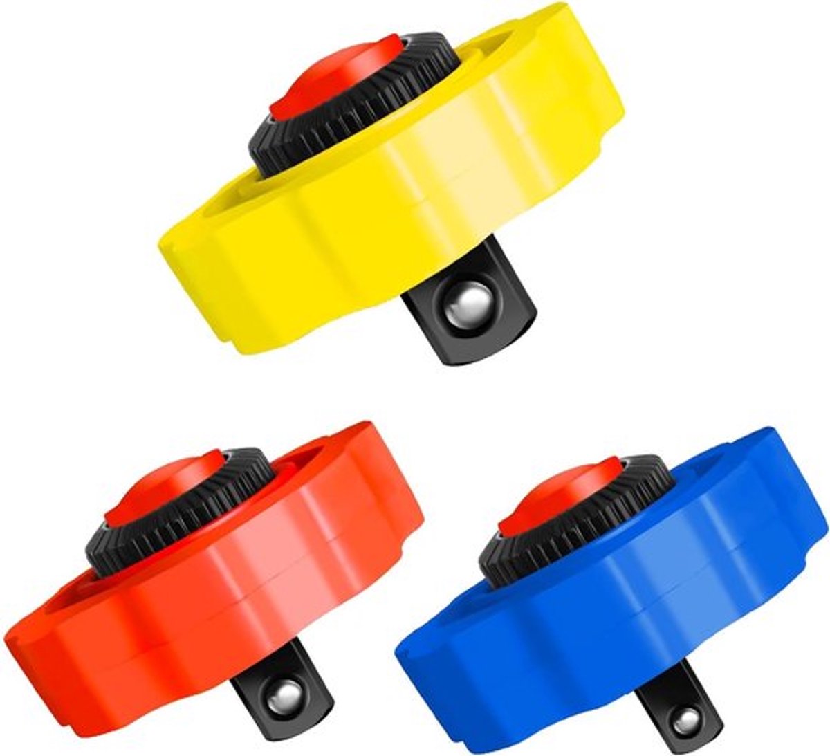 Mini ratelset 1/4 duim, 3/8 duim en 1/2 duim - 3 stuks, ideaal voor smalle ruimtes, 72 tanden voor efficiënt gebruik