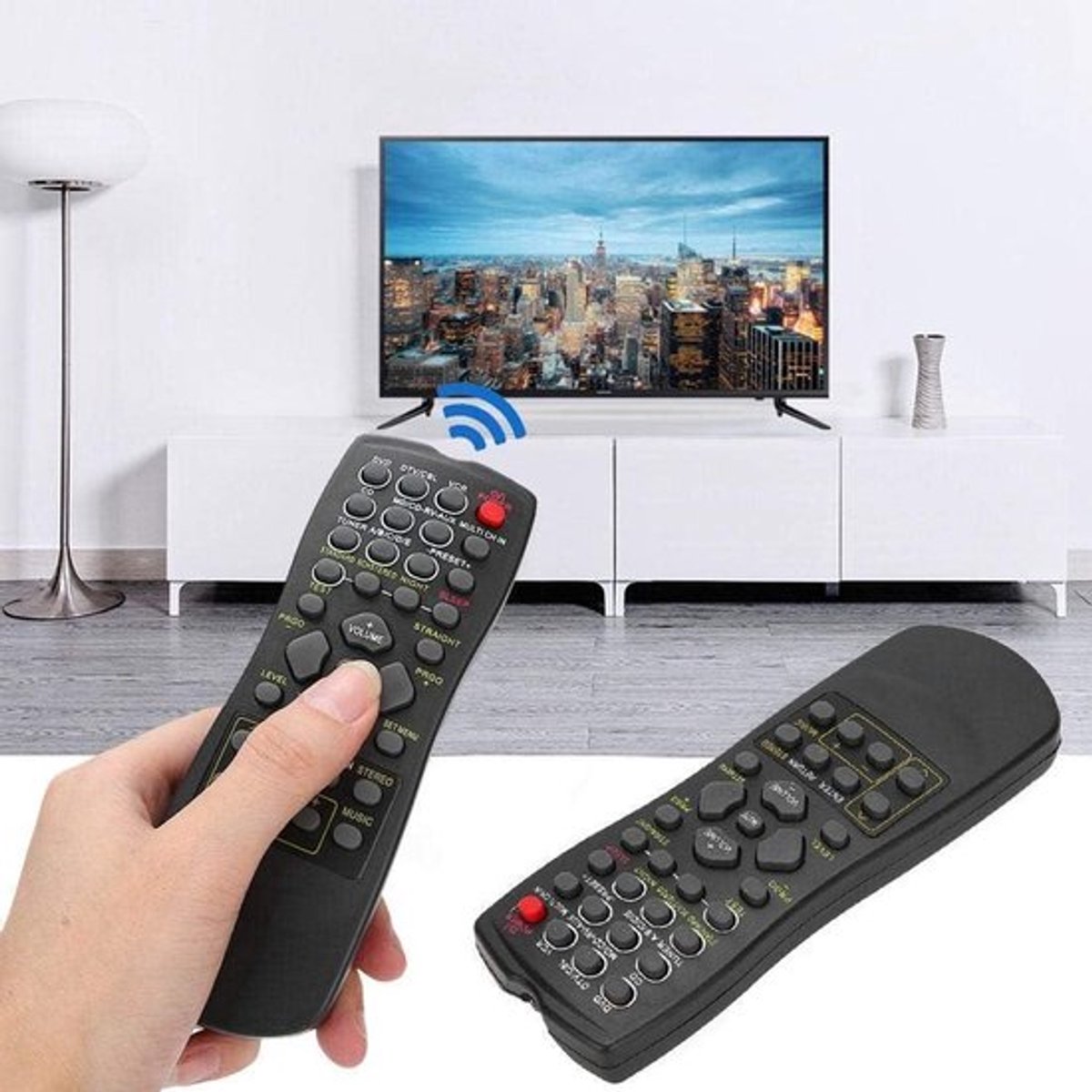 Universele afstandsbediening voor TV, vervanging voor RAV22 RX-V459 RX-V357 HTR5830 - Eenvoudig in gebruik.