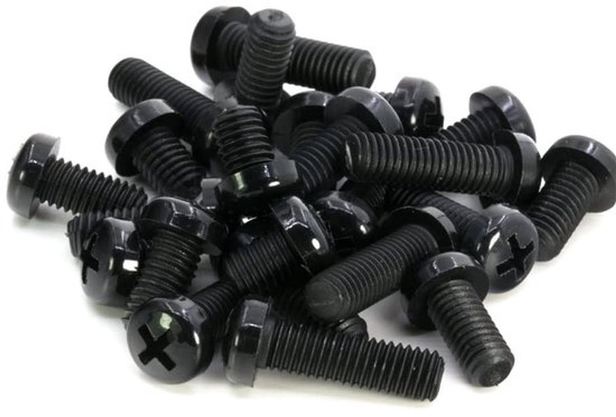 Nylon Phillips Schroeven M8x10mm - 40 Stuks, Kunststof Geïsoleerde Schroeven voor Elektronica en DIY Projecten