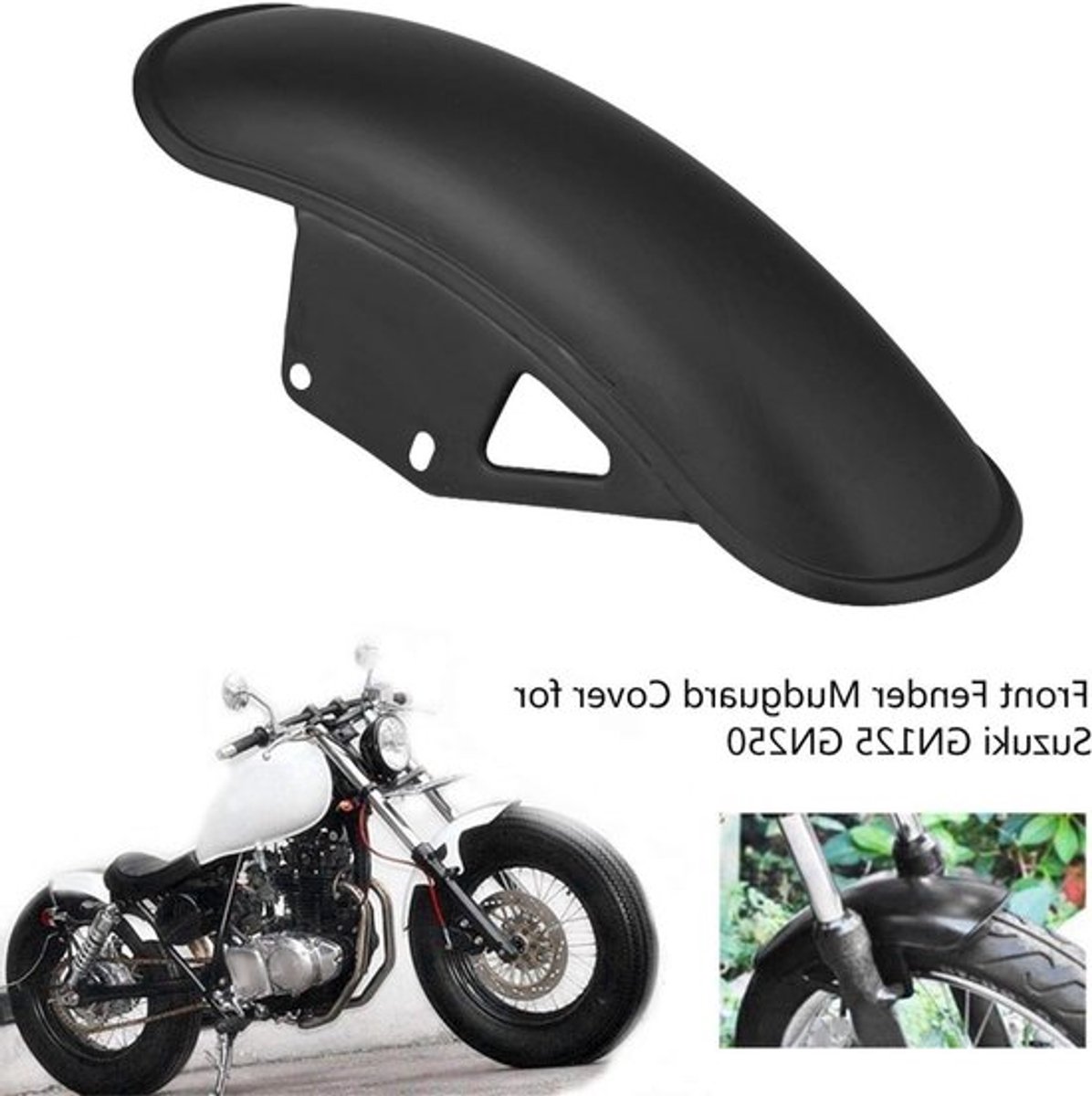 Voorwielspatbord voor motoren, geschikt voor GN125, Vstar 650 en VN800, ideaal voor mini choppers en custom motoren
