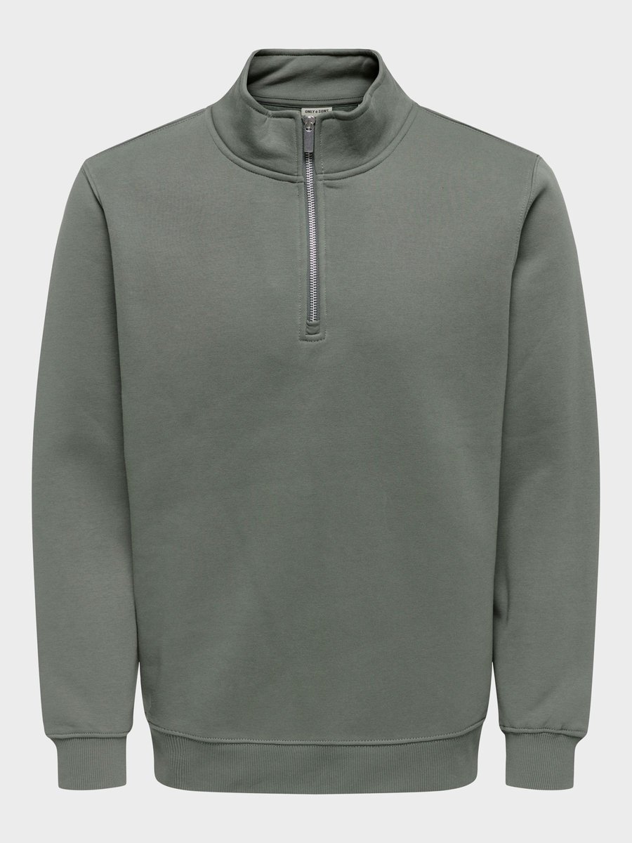 ONLY&SONS - ONSCONNOR REG HALF ZIP SWEAT NOOS - Heren - Sweaters