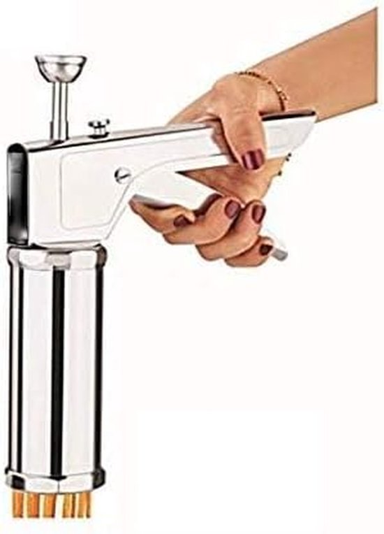 Pastamaker Pers - Deeg Maker - Verse Pasta Maken - Handmatige Bediening - 699 Gram - Zilver van Pastamaker — afbeelding 3