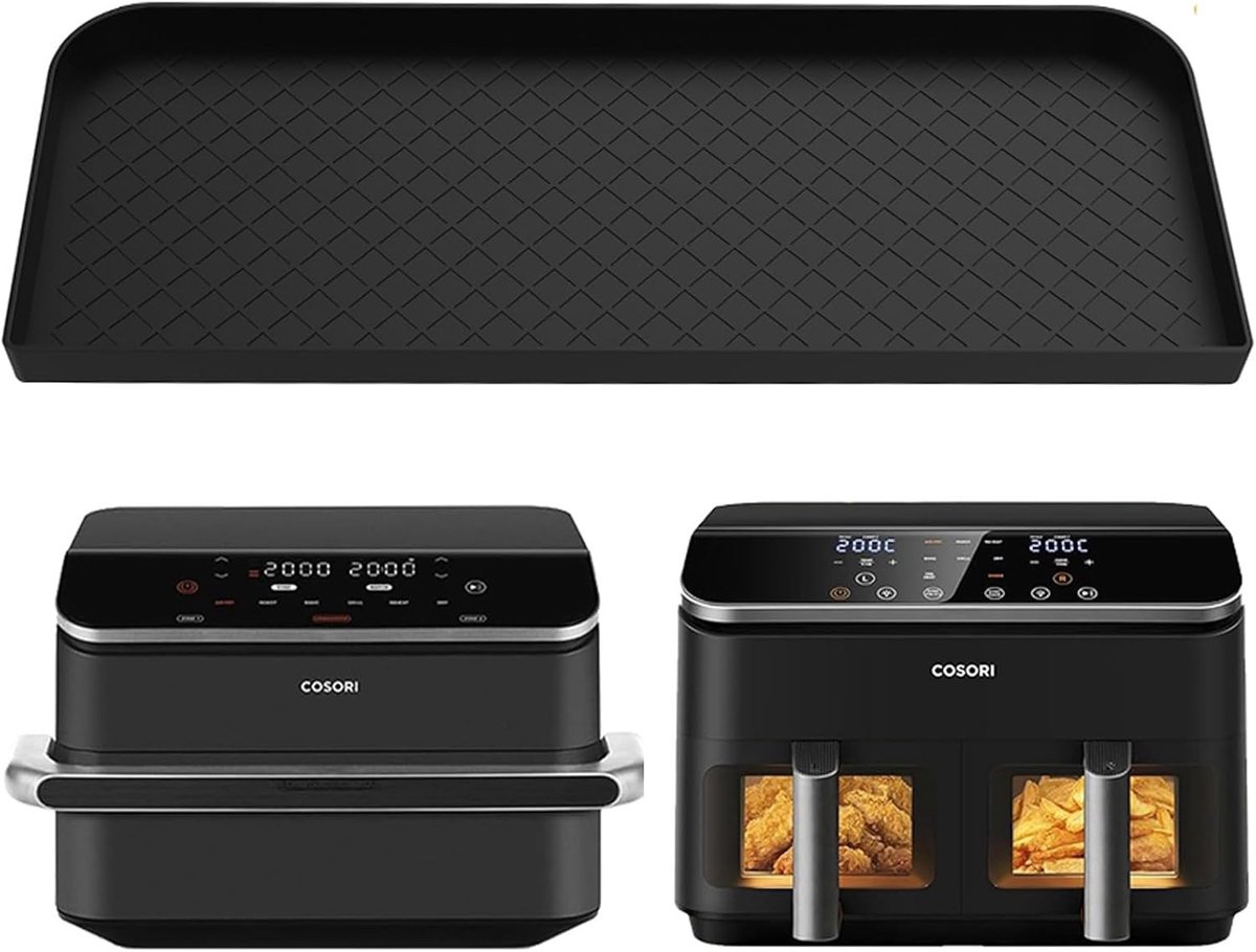 Opbergrek en multifunctionele siliconen pad voor 8.5L/10L Airfryer - Stofdicht, gemakkelijk te reinigen en ideaal voor frituuraccessoires