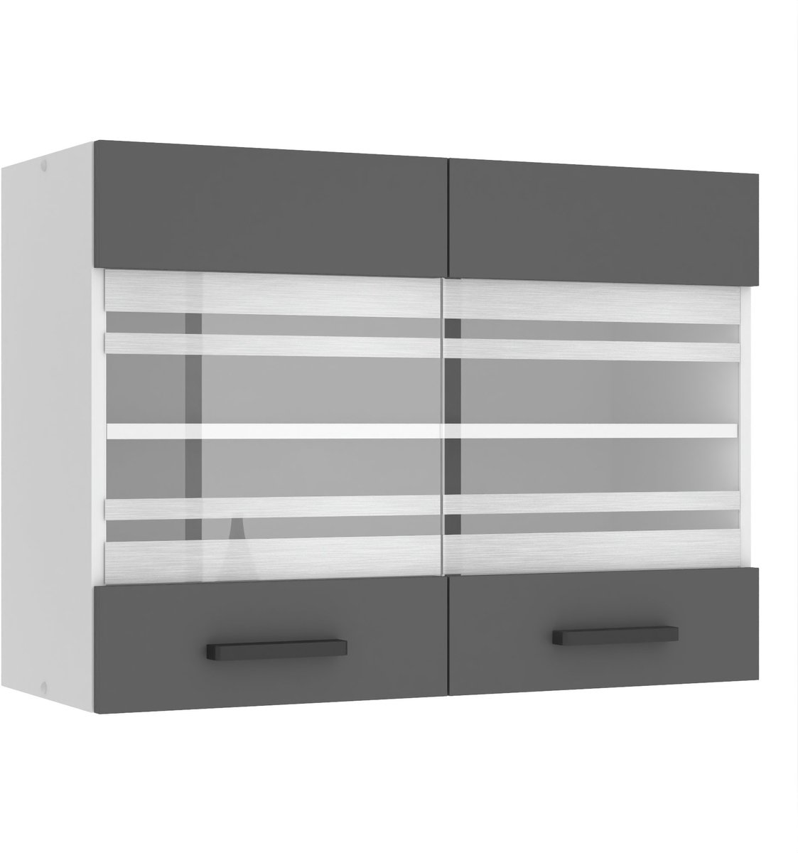 BELINI Hangkast SGW 80 cm met 2 Deuren - Zilver Mat