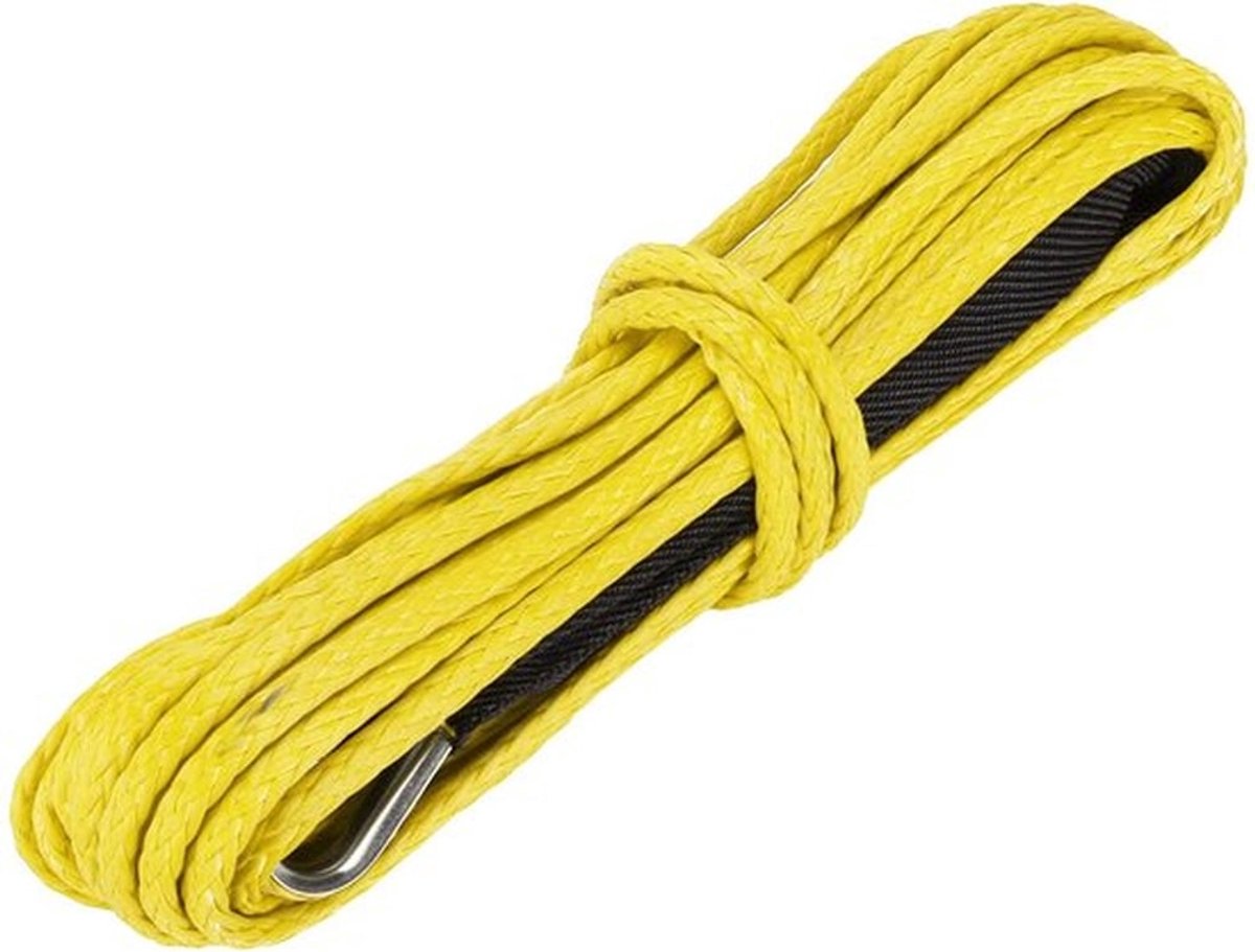 Lier Touw 6 mm x 15 m - Synthetisch Nylon - 7700 kg Treksterkte - Waterdicht - UV-bestendig - Veilig voor voertuigen - Trektouw