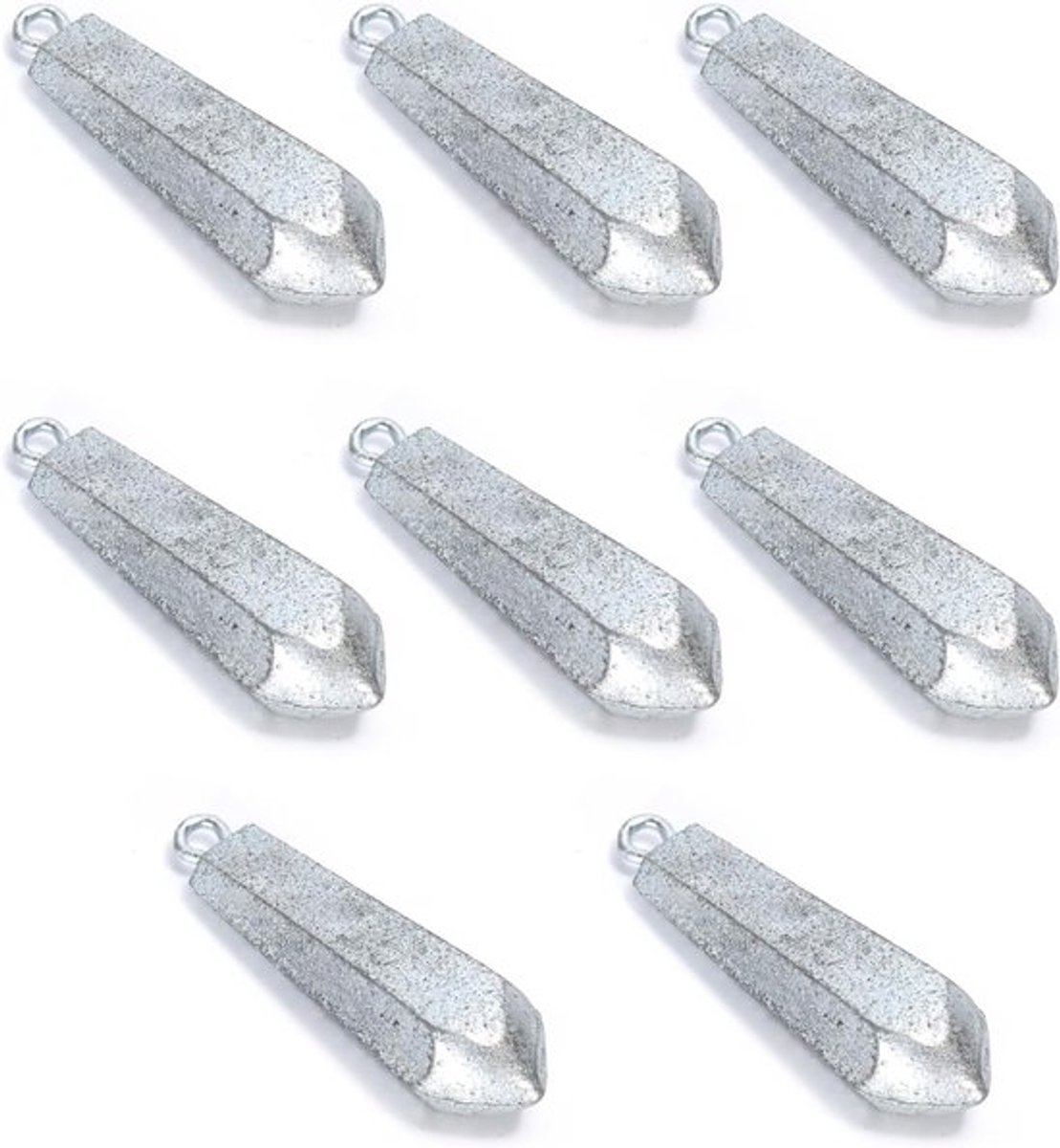 Teardrop Drop Shot Vissen Gewichten - 8 Stuks 70g/2.5oz - Ideaal voor Zoet- en Zoutwater Vissen