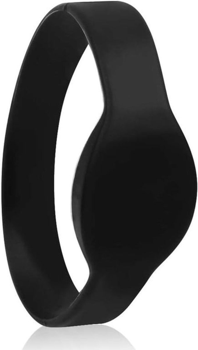 RFID siliconen polsband voor toegangscontrole, waterdicht, 10 stuks, zwart.