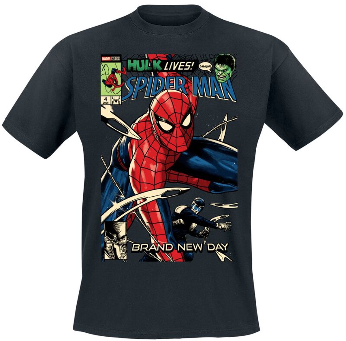 Spider-Man Brand New Day - Comic Cover Heren T-shirt - zwart - XXL