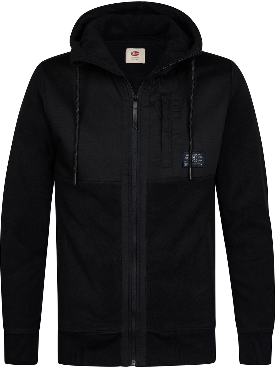 Petrol Industries - Heren Hybrid fleece vest elmwood - Zwart - Maat S