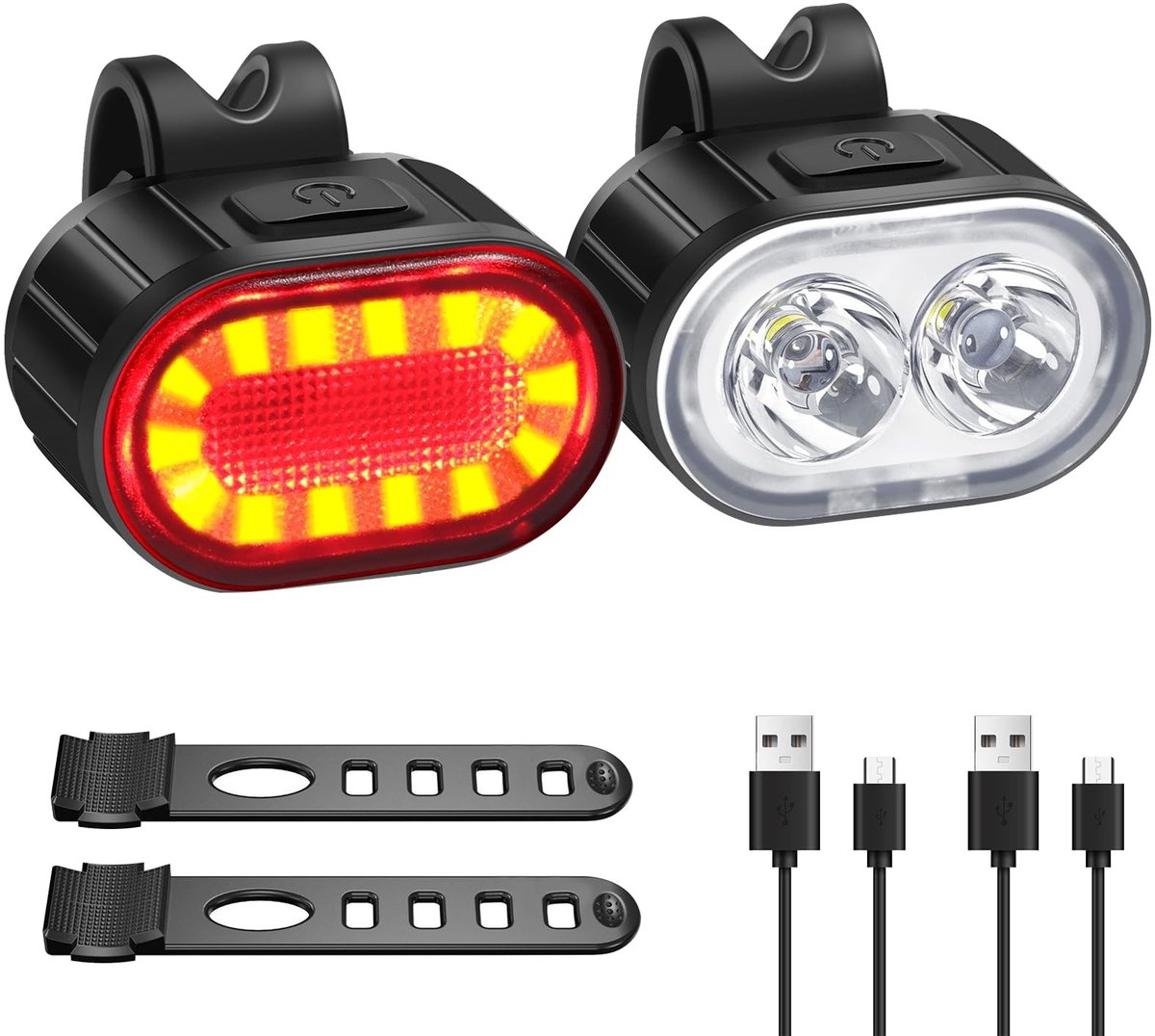 Solidchoice - LED Fietslamp met 10 Verlichtingsmodi