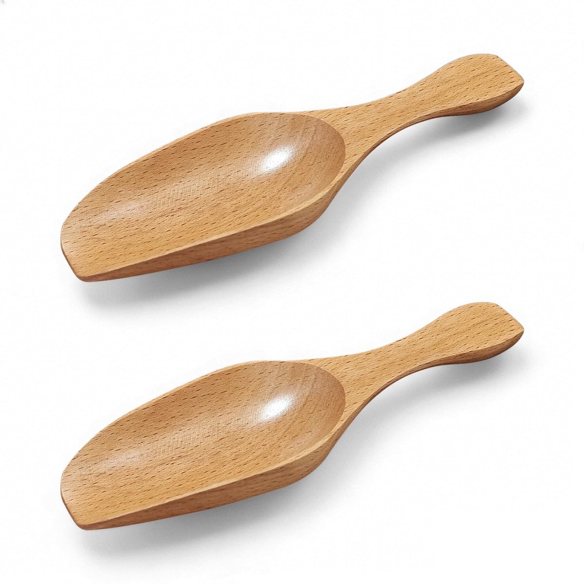 Solidchoice - Set van 2 Houten Koffielepels