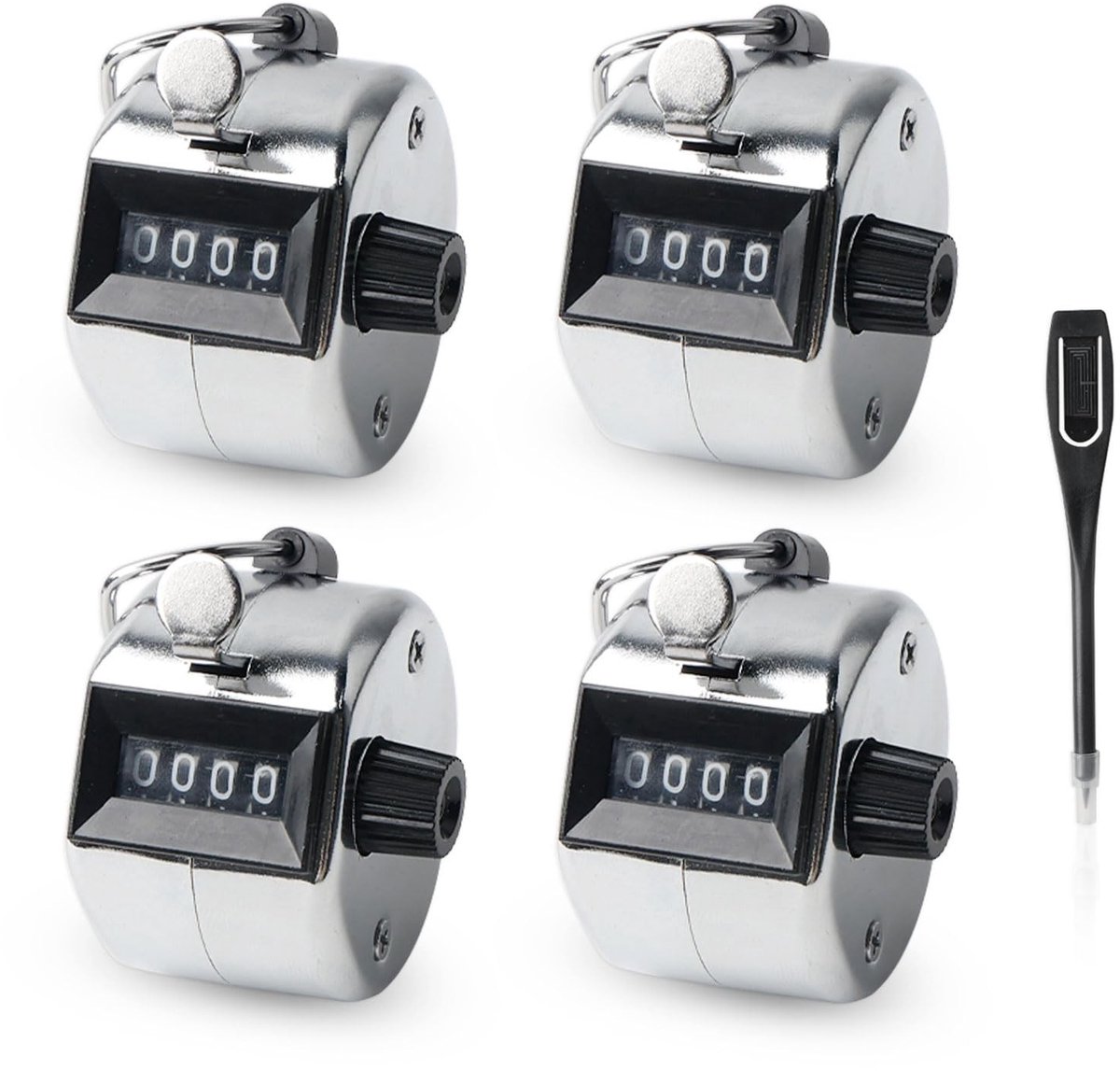 Solidchoice - Set van 4 Handmatige Tellers voor Diverse Activiteiten